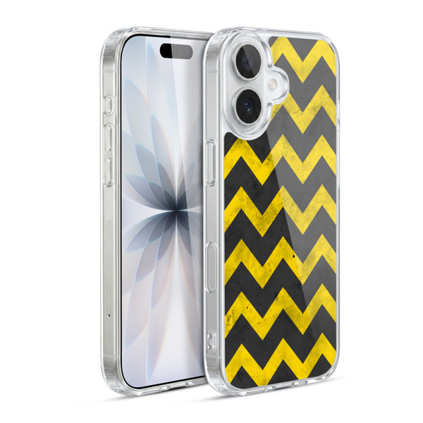 PLdesign Geometric Patterns Yellow Gray Vintage Soft Gel Case for Apple iPhone 17