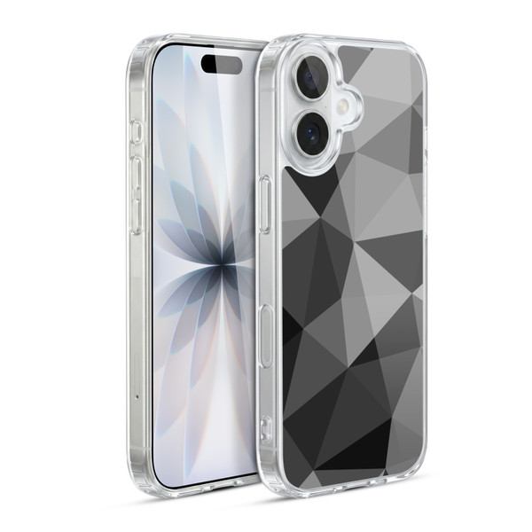 PLdesign Geometric Patterns Dark Gray Mesh Soft Gel Case for Apple iPhone 17