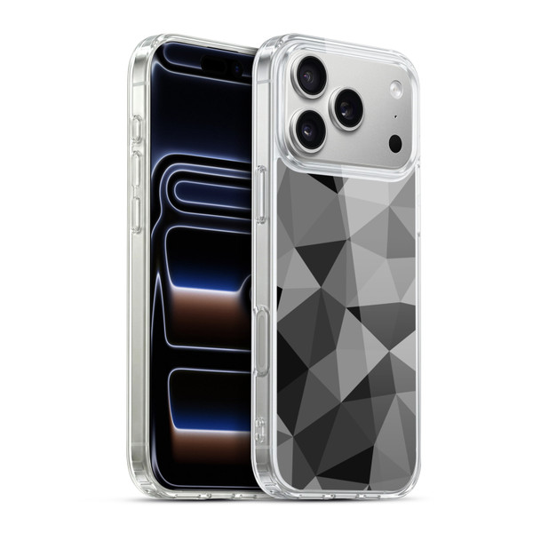 PLdesign Geometric Patterns Dark Gray Mesh Soft Gel Case for Apple iPhone 17 Pro Max