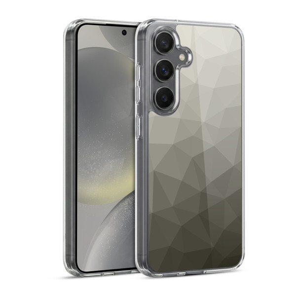 PLdesign Geometric Patterns Gray Gradient Mesh Soft Gel Case for Samsung Galaxy S24 5G & MagSafe