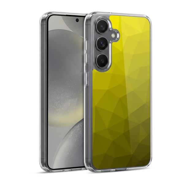 PLdesign Geometric Patterns Yellow Gradient Mesh Soft Gel Case for Samsung Galaxy S24 5G & MagSafe