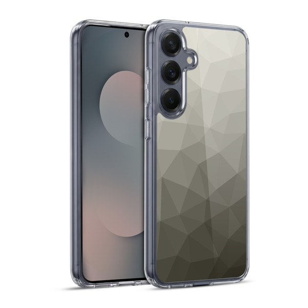 PLdesign Geometric Patterns Gray Gradient Mesh Soft Gel Case for Samsung Galaxy S25+ & MagSafe