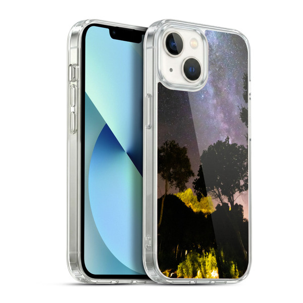 Patrik Lovrin Night Sky Trees Landscape With Milky Way Soft Gel Case for Apple iPhone 13