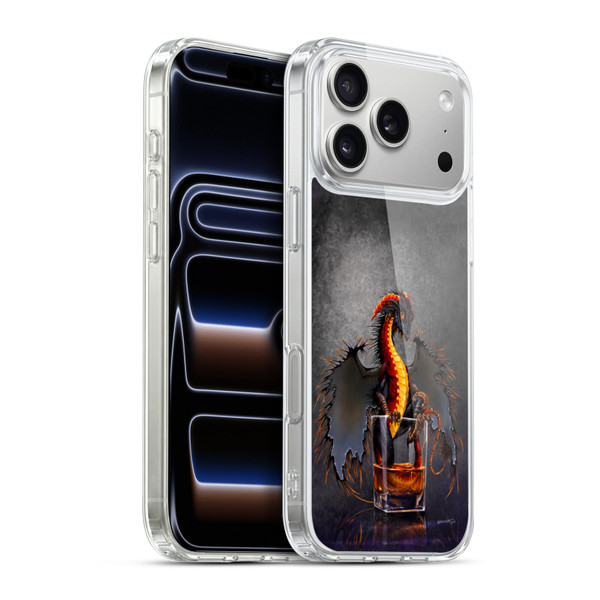 Stanley Morrison Art Dragon In A Rum Glass Soft Gel Case for Apple iPhone 17 Pro Max