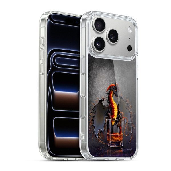 Stanley Morrison Art Dragon In A Rum Glass Soft Gel Case for Apple iPhone 17 Pro