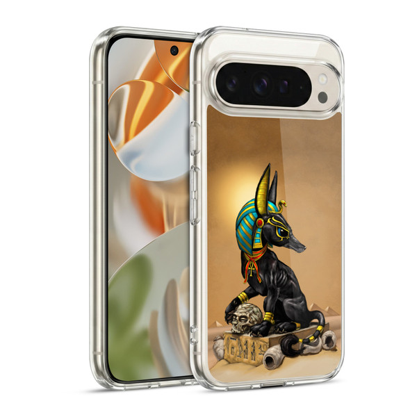 Stanley Morrison Art Egyptian Black Jackal Anubis Soft Gel Case for Google Pixel 9 / Pixel 9 Pro