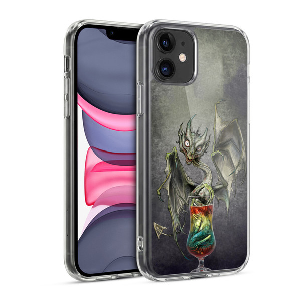 Stanley Morrison Dragons Green Zombie Drink Soft Gel Case for Apple iPhone 11