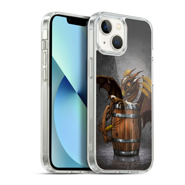 Stanley Morrison Dragons Barley Beer in Barrel Mug Soft Gel Case for Apple iPhone 13