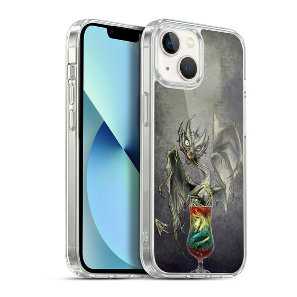 Stanley Morrison Dragons Green Zombie Drink Soft Gel Case for Apple iPhone 13