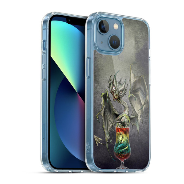 Stanley Morrison Dragons Green Zombie Drink Soft Gel Case for Apple iPhone 13 Mini & MagSafe