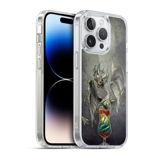 Stanley Morrison Dragons Green Zombie Drink Soft Gel Case for Apple iPhone 13 Pro & MagSafe