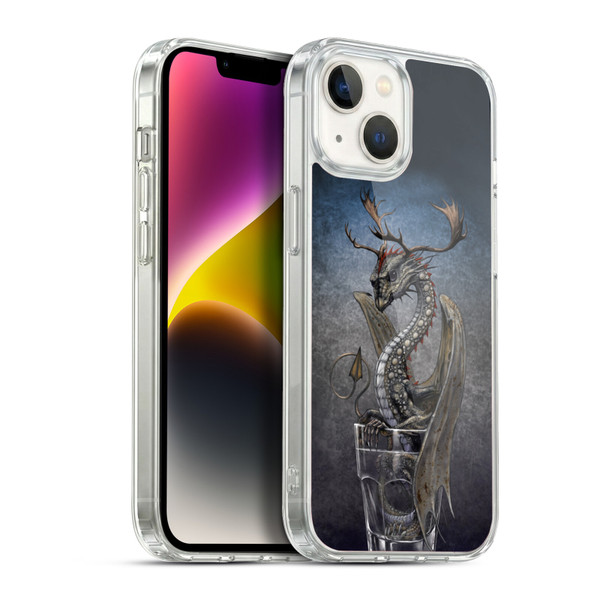 Stanley Morrison Dragons Vodka Drink Glass Soft Gel Case for Apple iPhone 14