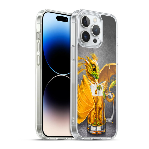 Stanley Morrison Dragons Amber Beer Drink In Mug Soft Gel Case for Apple iPhone 14 Pro Max & MagSafe