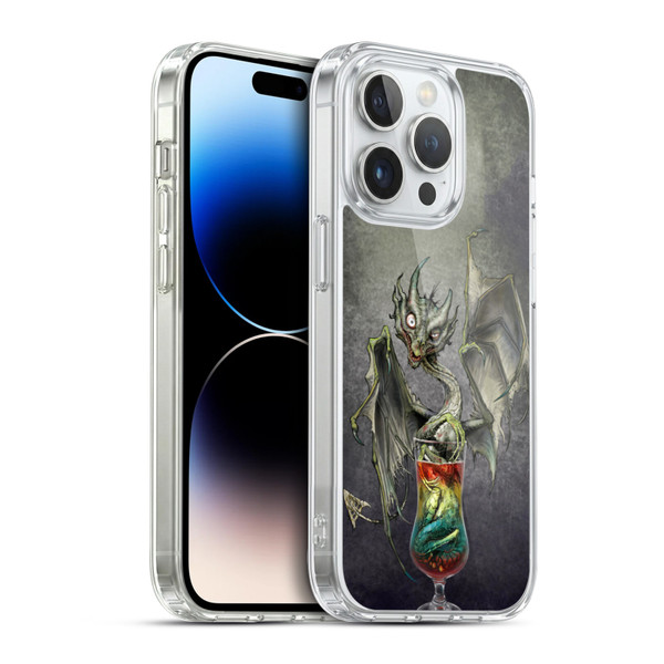 Stanley Morrison Dragons Green Zombie Drink Soft Gel Case for Apple iPhone 14 Pro & MagSafe