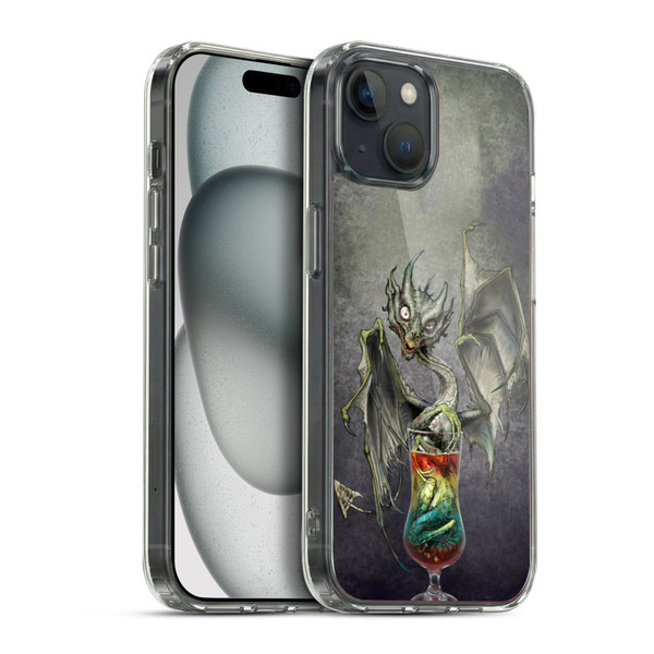 Stanley Morrison Dragons Green Zombie Drink Soft Gel Case for Apple iPhone 15 Plus & MagSafe