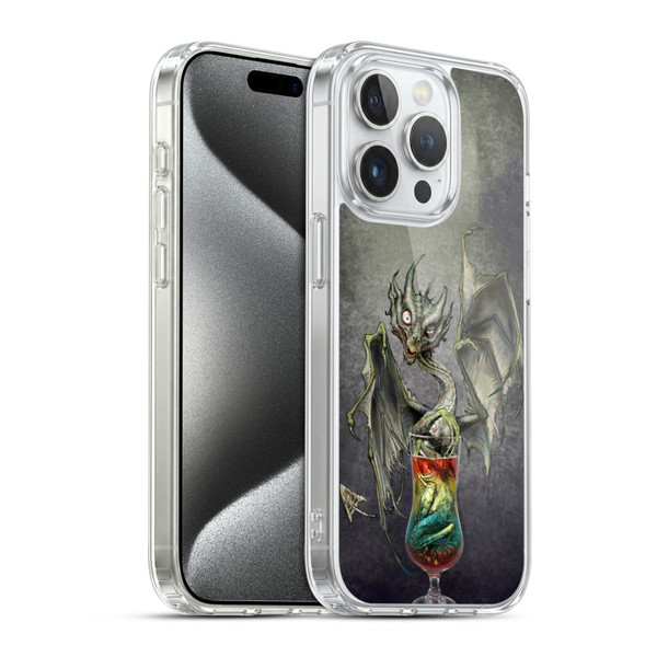 Stanley Morrison Dragons Green Zombie Drink Soft Gel Case for Apple iPhone 15 Pro & MagSafe