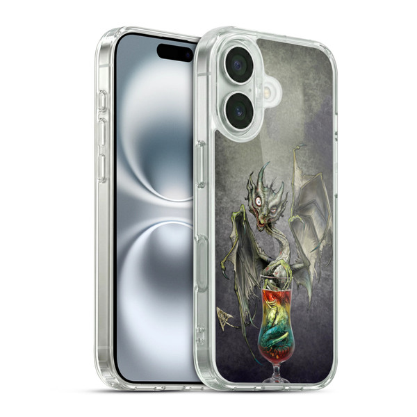 Stanley Morrison Dragons Green Zombie Drink Soft Gel Case for Apple iPhone 16 & MagSafe