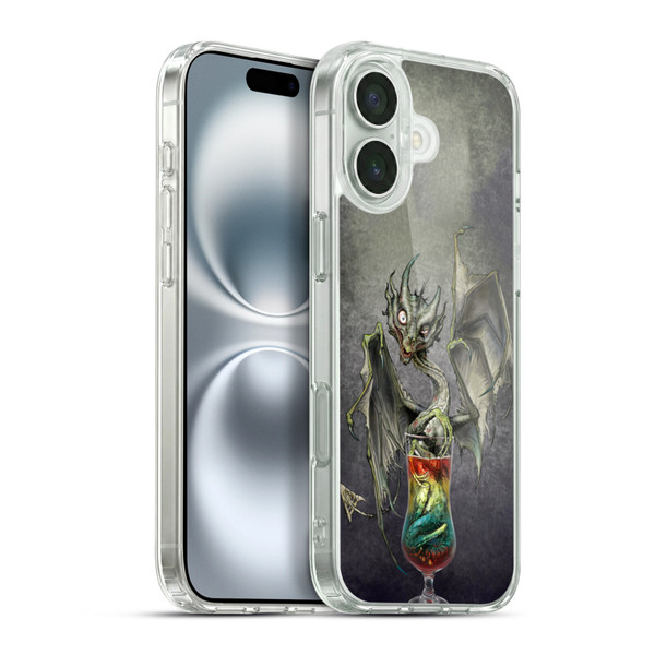 Stanley Morrison Dragons Green Zombie Drink Soft Gel Case for Apple iPhone 16 Plus & MagSafe