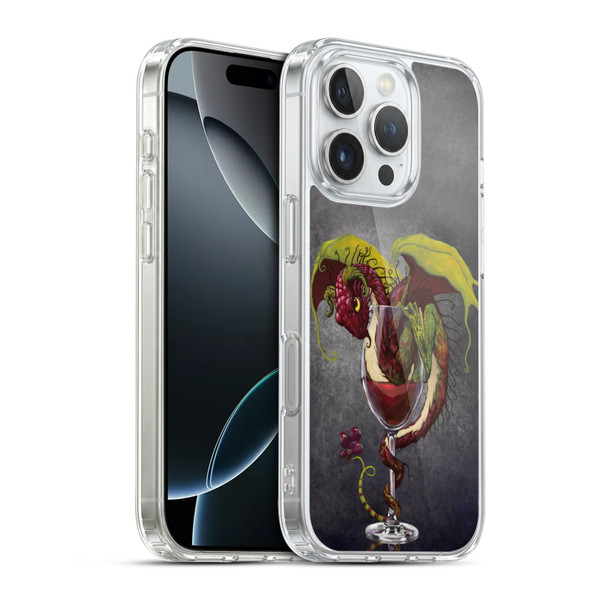 Stanley Morrison Dragons Red Wine Drink Soft Gel Case for Apple iPhone 16 Pro & MagSafe