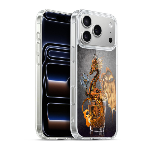 Stanley Morrison Dragons Gold Steampunk Drink Soft Gel Case for Apple iPhone 17 Pro Max