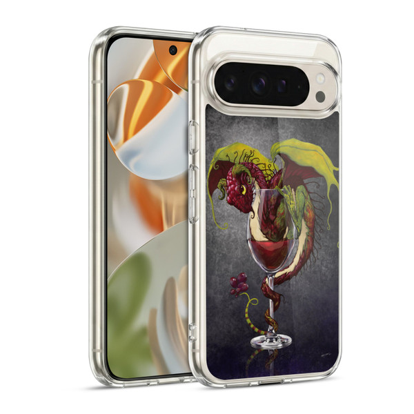 Stanley Morrison Dragons Red Wine Drink Soft Gel Case for Google Pixel 9 / Pixel 9 Pro