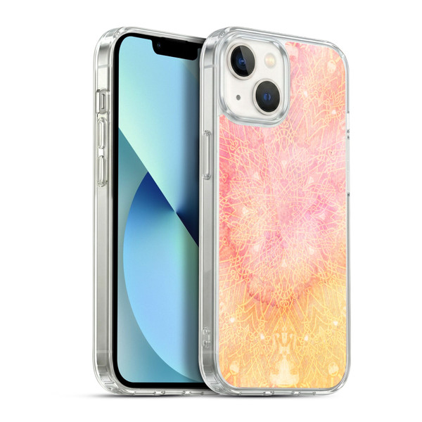 Aimee Stewart Mandala Pink Twinkle Soft Gel Case for Apple iPhone 13