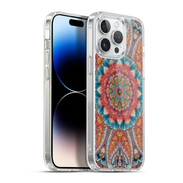 Aimee Stewart Mandala Colourful Embroidery Soft Gel Case for Apple iPhone 13 Pro Max & MagSafe