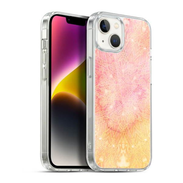 Aimee Stewart Mandala Pink Twinkle Soft Gel Case for Apple iPhone 14 Plus & MagSafe