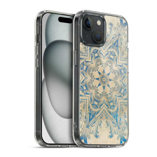 Aimee Stewart Mandala Blue Sky Swirl Soft Gel Case for Apple iPhone 15 & MagSafe