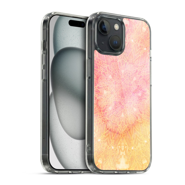 Aimee Stewart Mandala Pink Twinkle Soft Gel Case for Apple iPhone 15 & MagSafe