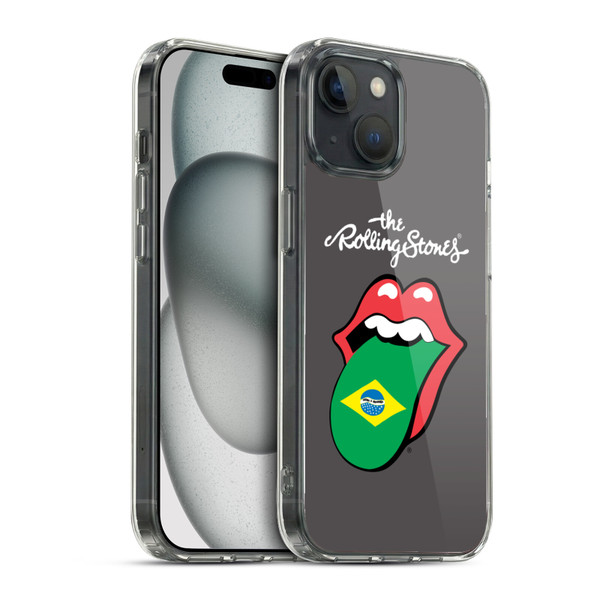 The Rolling Stones International Licks 1 Brazil Soft Gel Case for Apple iPhone 15 & MagSafe