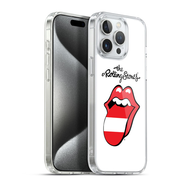 The Rolling Stones International Licks 1 Austria Soft Gel Case for Apple iPhone 15 Pro Max & MagSafe
