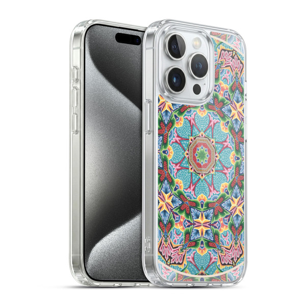 Aimee Stewart Mandala Art Deco Soft Gel Case for Apple iPhone 15 Pro & MagSafe