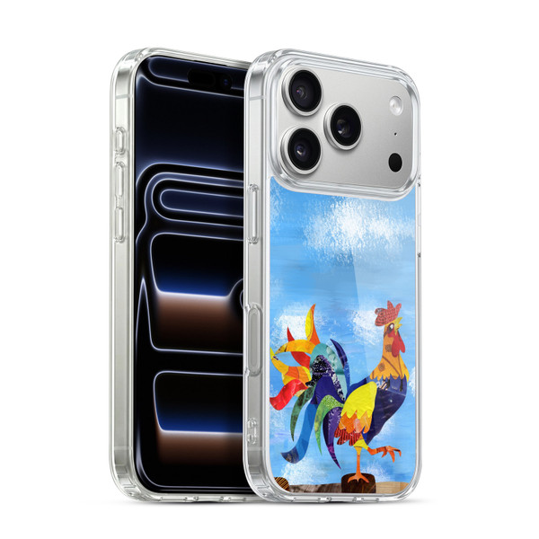 Artpoptart Animals Colorful Rooster Soft Gel Case for Apple iPhone 17 Pro