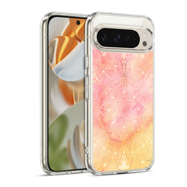 Aimee Stewart Mandala Pink Twinkle Soft Gel Case for Google Pixel 9 / Pixel 9 Pro