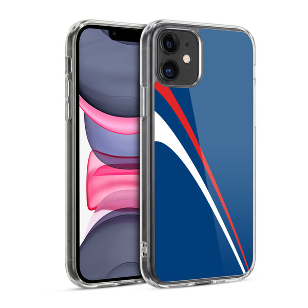 Ameritech Graphics Red And White Lines Soft Gel Case for Apple iPhone 11