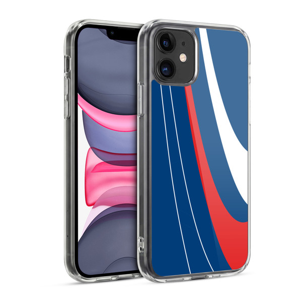 Ameritech Graphics Red And White Swirl Soft Gel Case for Apple iPhone 11