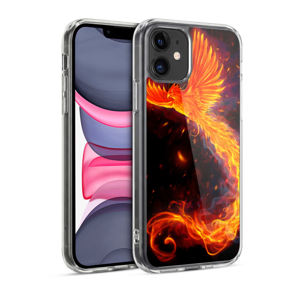 Christos Karapanos Phoenix Immortal Flames Alternative Soft Gel Case for Apple iPhone 11