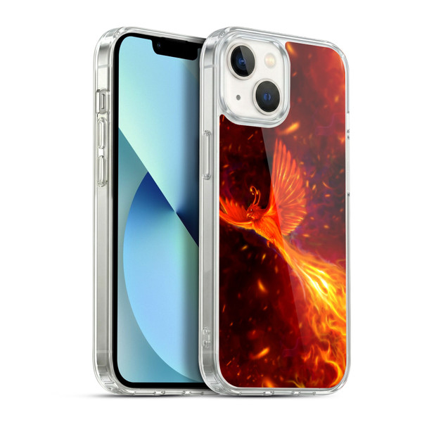 Christos Karapanos Phoenix Immortal Flames Soft Gel Case for Apple iPhone 13