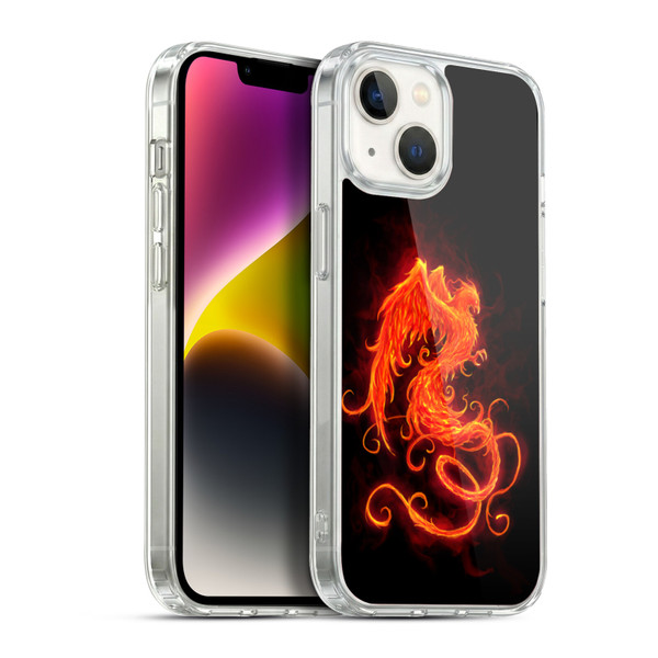 Christos Karapanos Phoenix On Fire Soft Gel Case for Apple iPhone 14