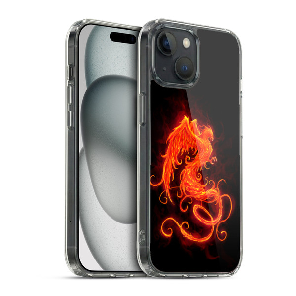 Christos Karapanos Phoenix On Fire Soft Gel Case for Apple iPhone 15 & MagSafe