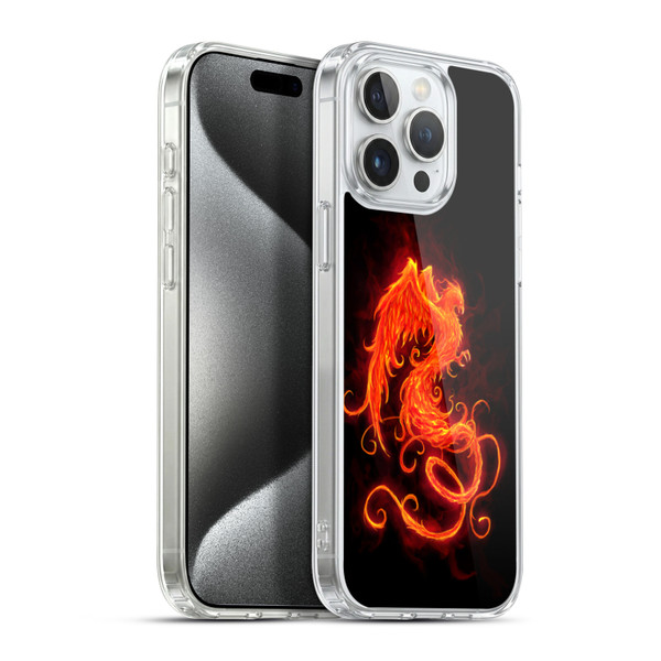 Christos Karapanos Phoenix On Fire Soft Gel Case for Apple iPhone 15 Pro Max & MagSafe