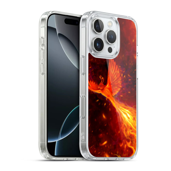 Christos Karapanos Phoenix Immortal Flames Soft Gel Case for Apple iPhone 16 Pro & MagSafe