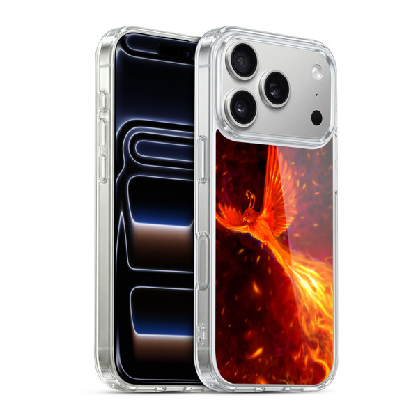 Christos Karapanos Phoenix Immortal Flames Soft Gel Case for Apple iPhone 17 Pro
