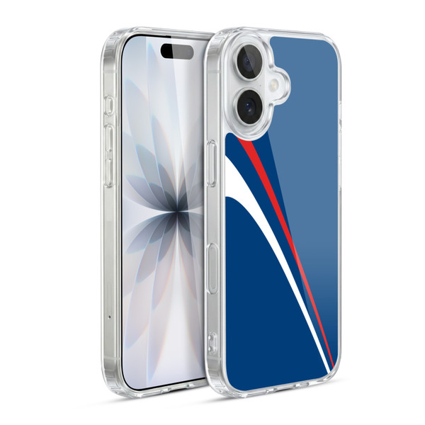 Ameritech Graphics Red And White Lines Soft Gel Case for Apple iPhone 17