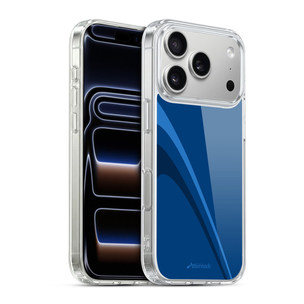 Ameritech Graphics Blue Mono Lines Soft Gel Case for Apple iPhone 17 Pro