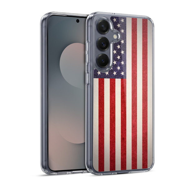 Ameritech Graphics American Flag Soft Gel Case for Samsung Galaxy S25 & MagSafe