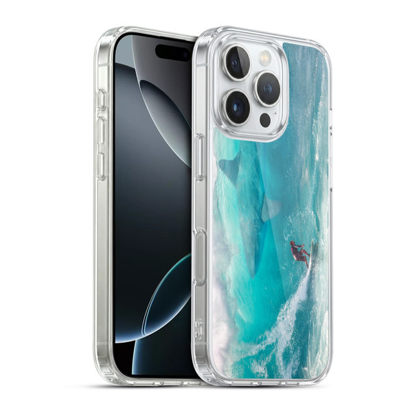 Dave Loblaw Sea Shark Surfer Soft Gel Case for Apple iPhone 16 Pro & MagSafe