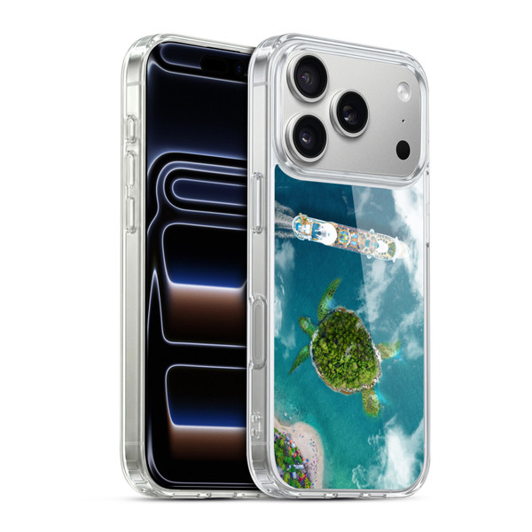Dave Loblaw Sea Turtle And Cruiseship Soft Gel Case for Apple iPhone 17 Pro