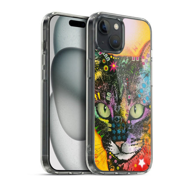 Dean Russo Cats Intent Soft Gel Case for Apple iPhone 15 Plus & MagSafe